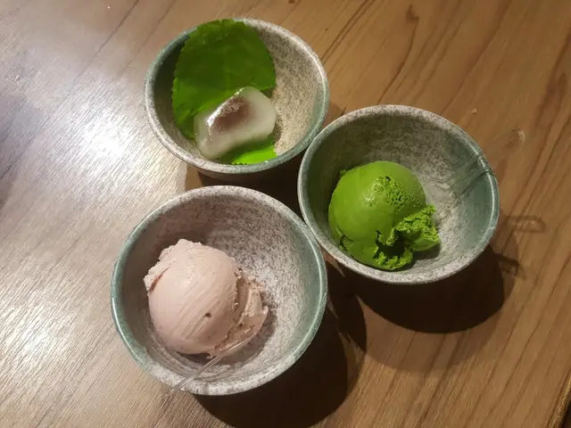 紅豆雪糕,綠茶雪糕,和菓子