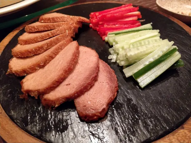 香煎素鴨片跟烤餅