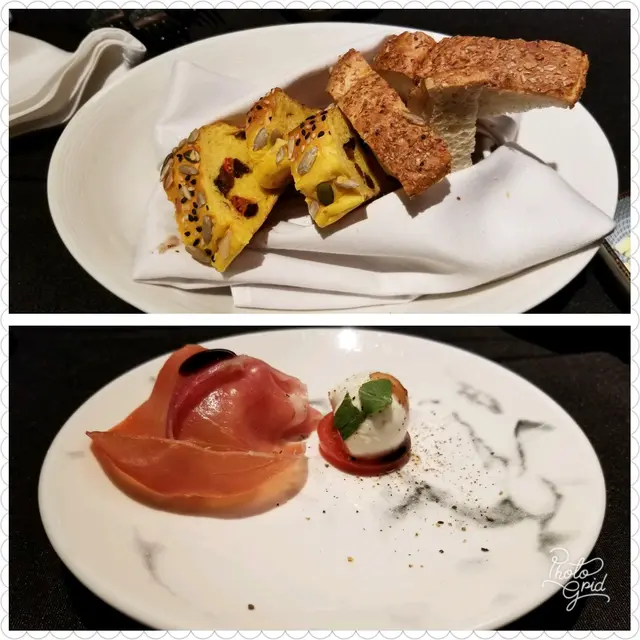 乾果提子包.全麥包帕馬火腿蜜瓜.水牛芝士.蕃茄