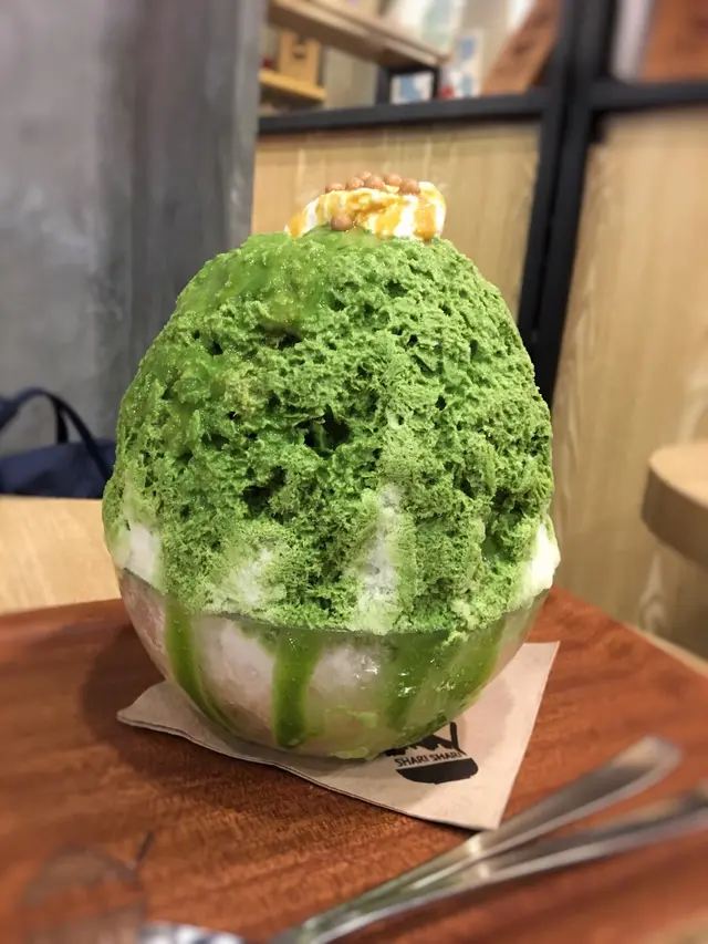 抹茶忌廉焦糖刨冰