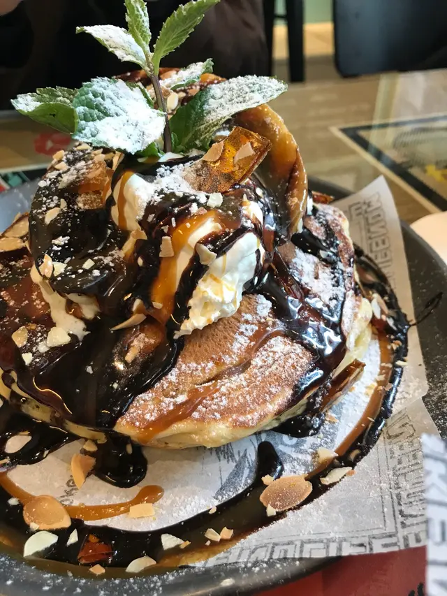 Banana chocolate pancake