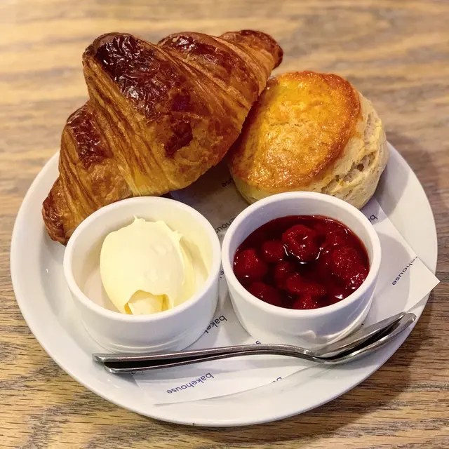 Croissant  Scone  Jam  &  Cream