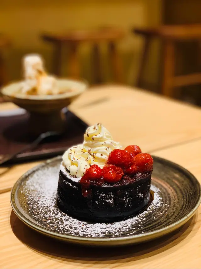Dark  chocolate  pancake