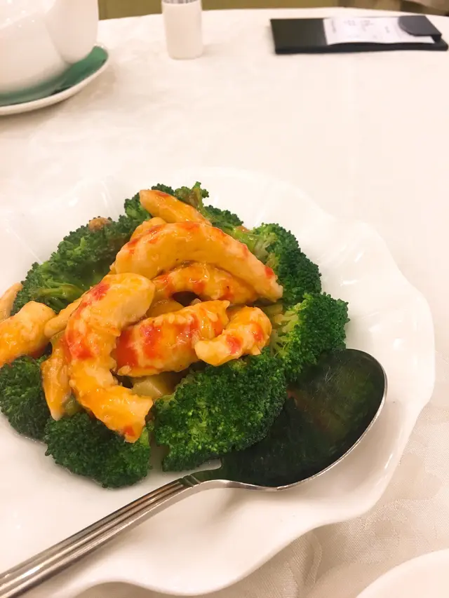 乾燒蝦扒西蘭花