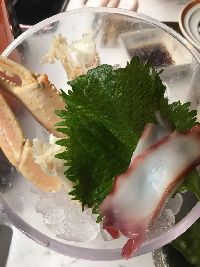 長腳蟹、八爪魚刺身