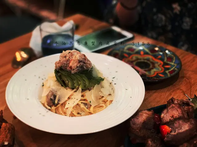 牛油果忌廉蟹肉扁意粉