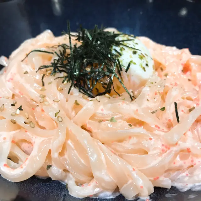 溫泉蛋明太子烏冬