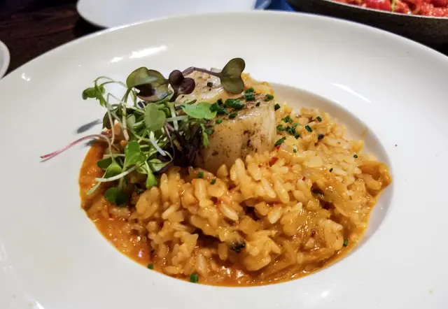 北海道輕煎帶子泡菜蜆肉意大利飯