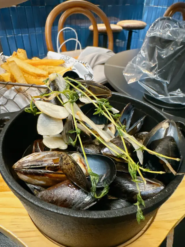 傳統白酒煮法國藍青口