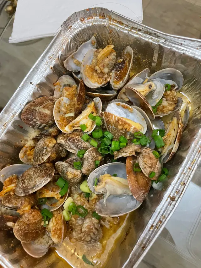 錫紙燒蒜蓉花甲