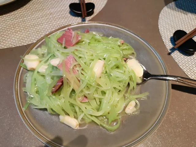 咸肉萵筍