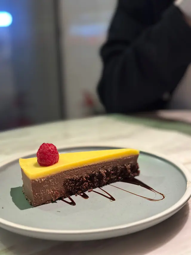 Passion Fruit Chocolate Mousse Cake