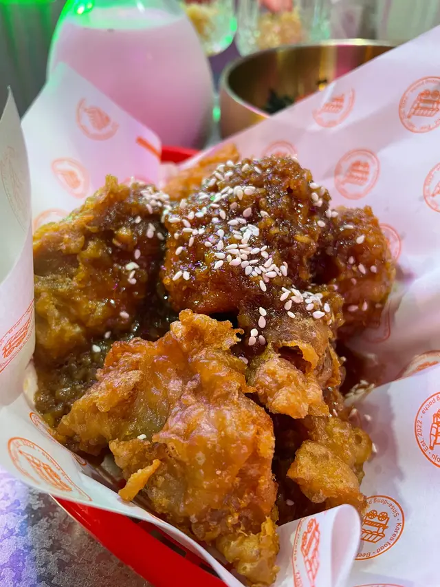 新沙洞炸雞半份(蒜蓉醬油味)