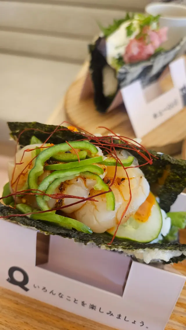 辣味帆立貝壽司塔可