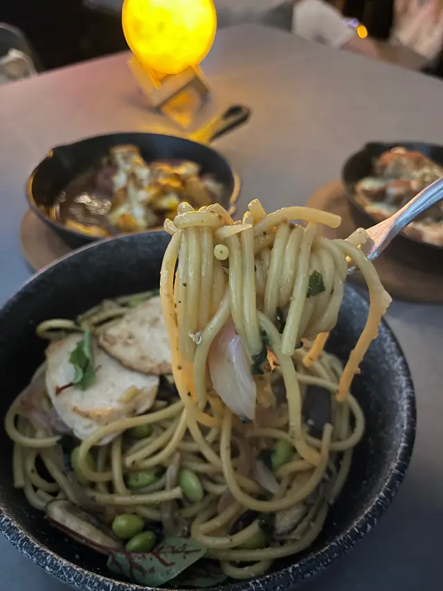 Japanese Yuzu Pepper Chicken Pasta