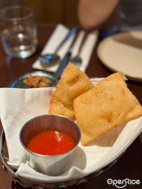 Gnocco Fritto with Red Sauce - Frank’s Italian American in Central 