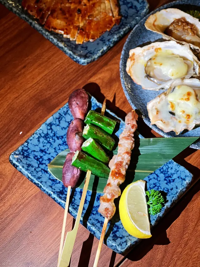 羊肉串 & 日本番薯仔 & 秋葵