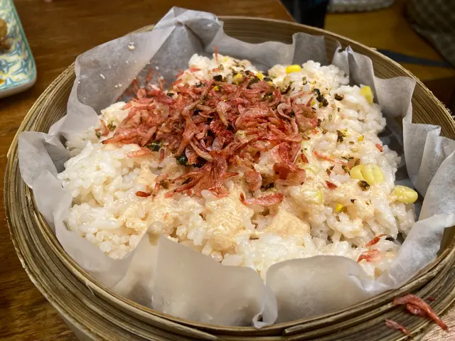 櫻花蝦明太子蒸飯