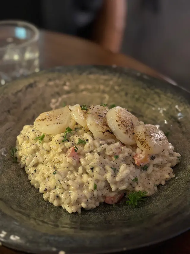 北海道帶子意大利飯配松露醬