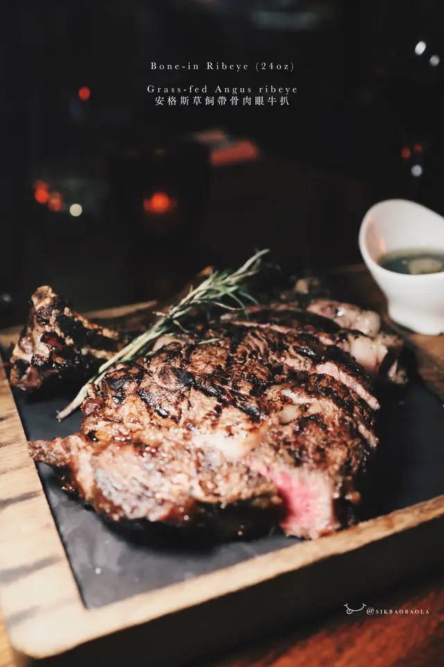 安格斯草飼帶骨肉眼牛扒