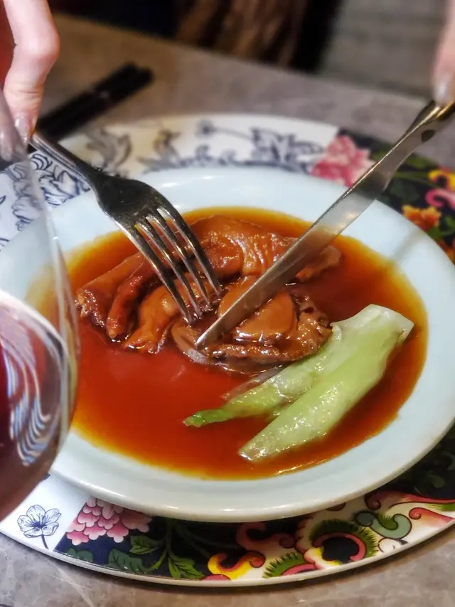 私房吉品溏心乾鮑魚·扣鵝掌