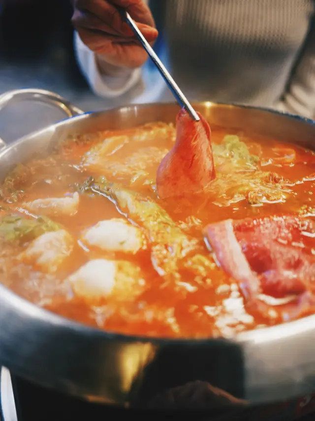 韓式辣海鮮湯底火鍋
