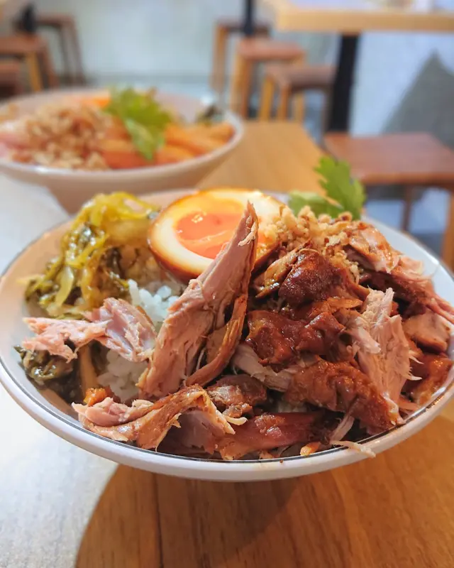 鴨蔥油滷鴨肉飯
