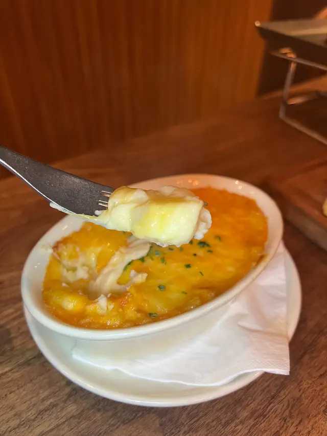 三色芝士焗帶子薯蓉