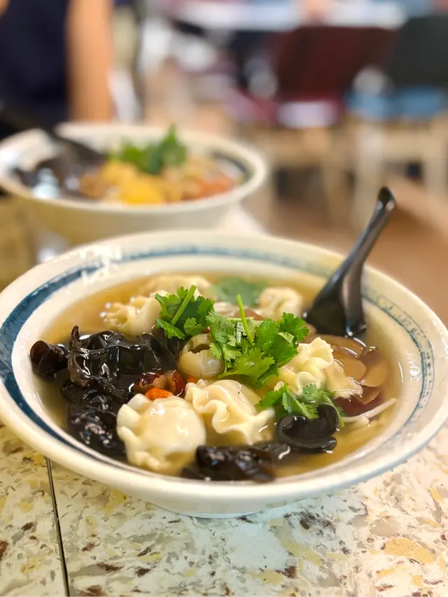 藥膳養生湯白菜豬肉餃米線