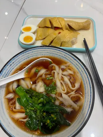 花雕醉鸡刀削面