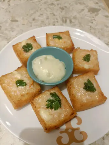 芝心虾多士