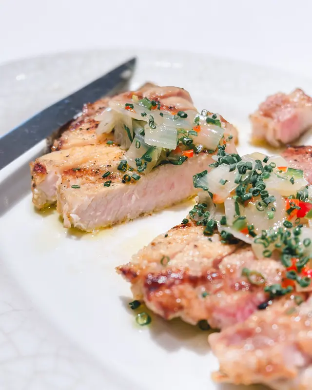 Sagabuta Pork with Chimichurri