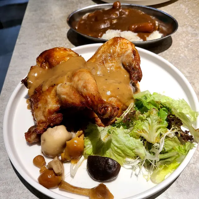 百里香蒜香欖油烤春雞