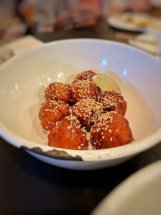 Korean  fried  cauliflower  