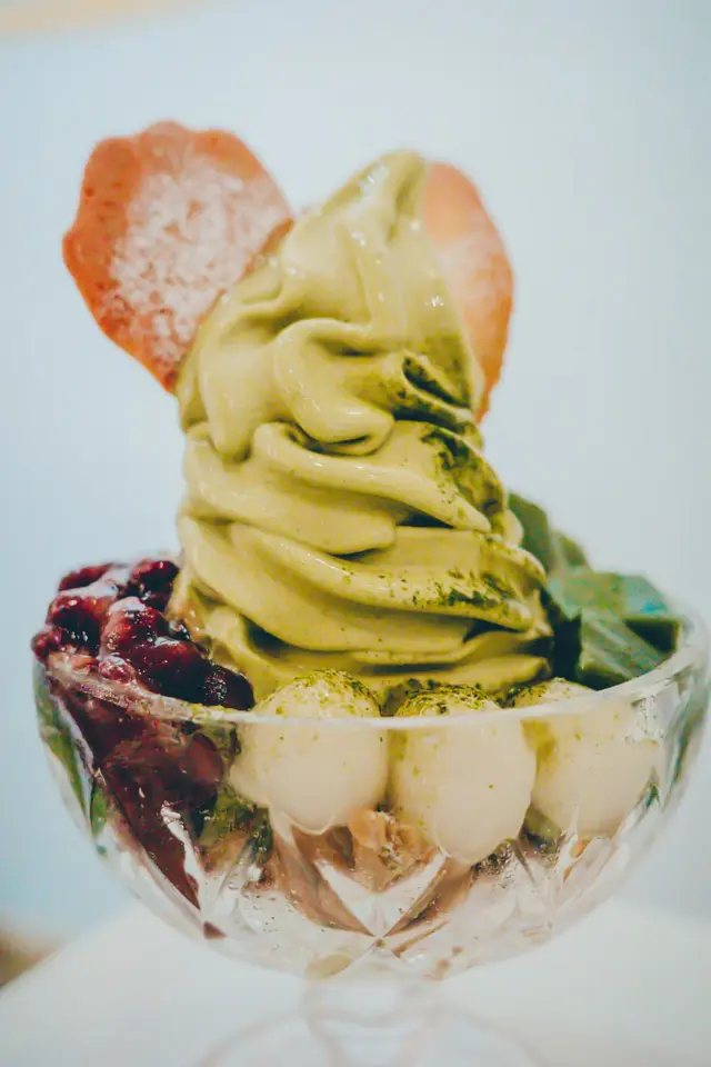 抹茶軟雪糕芭菲鐵塔