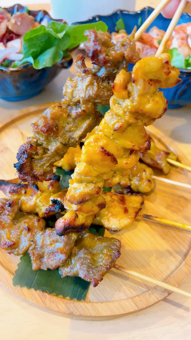 炭烤沙嗲串拼盤