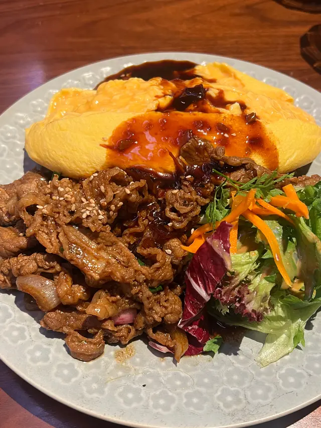 壽喜燒牛肉蛋包飯