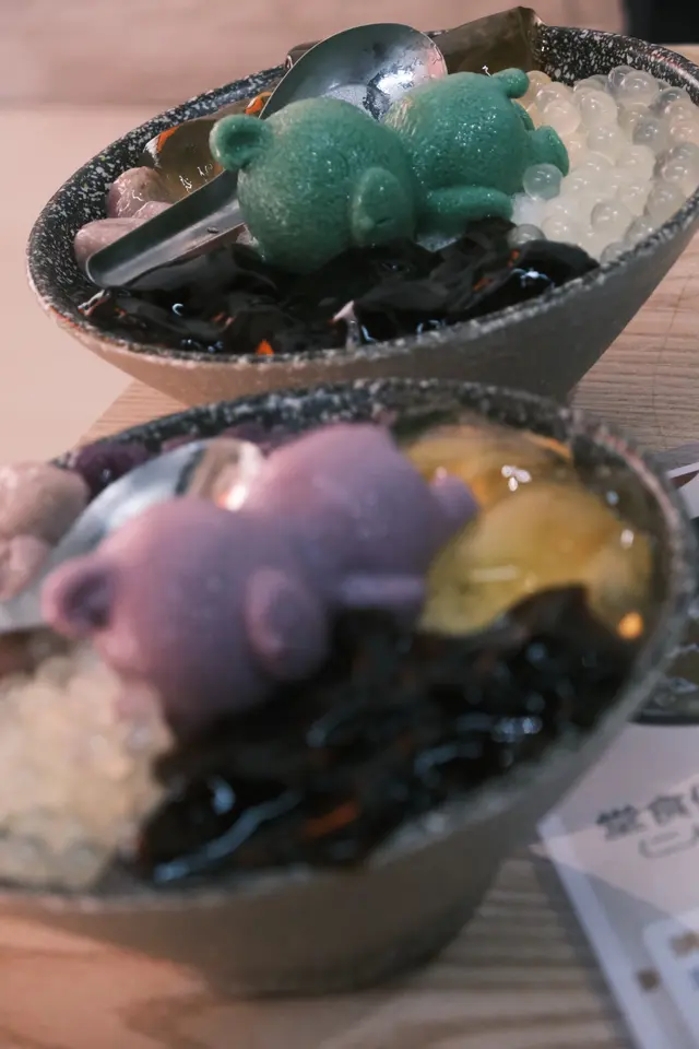 叭睡熊布丁芋圓刨冰