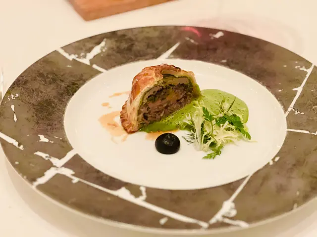 Confit Duck Leg Pie | Black Garlic Condiment | Herbs Foam