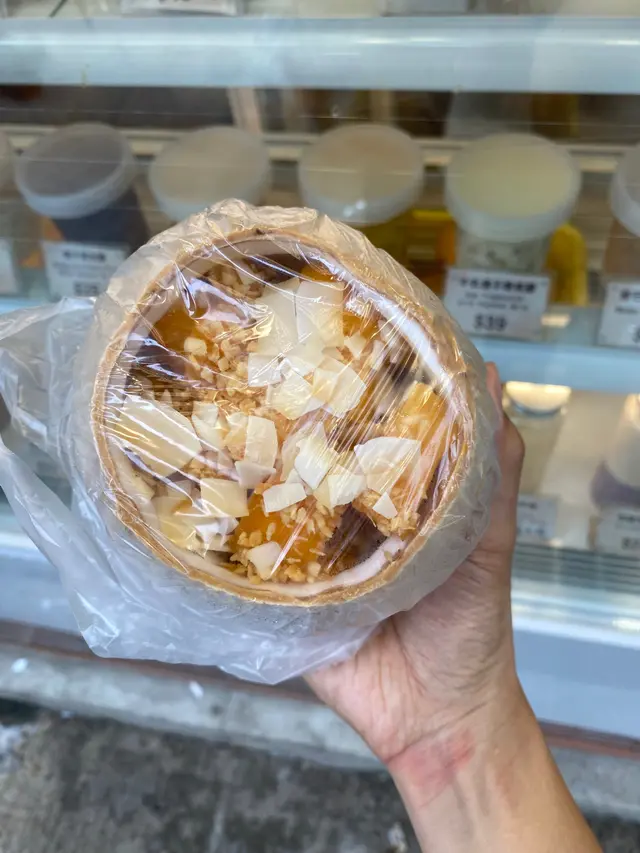 有保鮮紙包，穩陣 #椰子 #椰子凍 