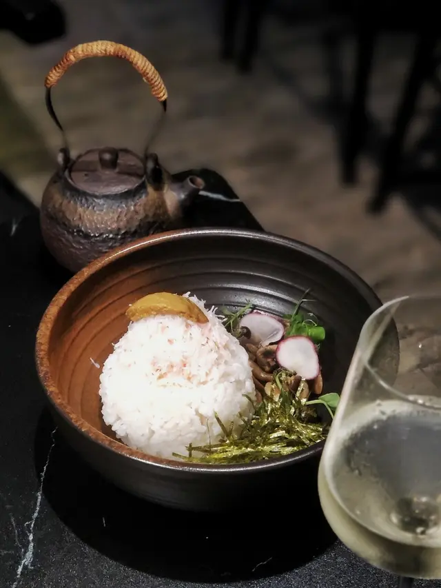 松葉蟹肉蟹膏木魚湯泡飯