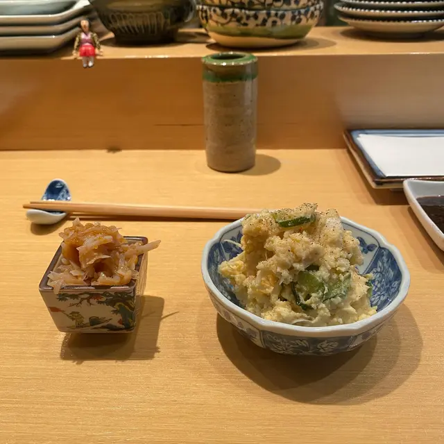 薯仔沙律,梅鮫魚軟骨