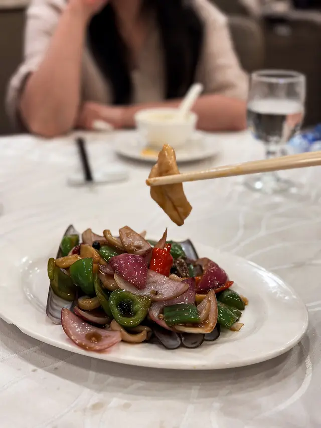 鼓椒洋蔥炒聖子