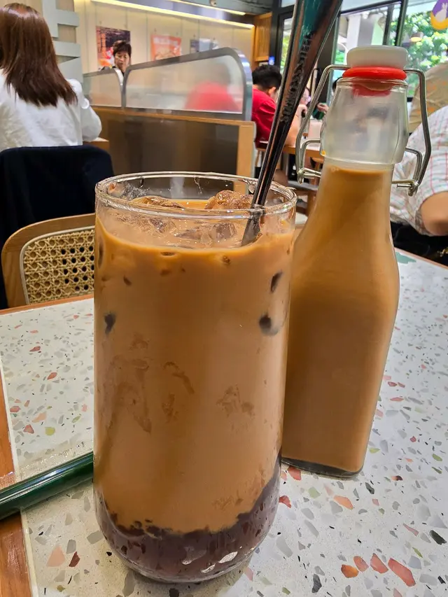奶茶紅豆冰