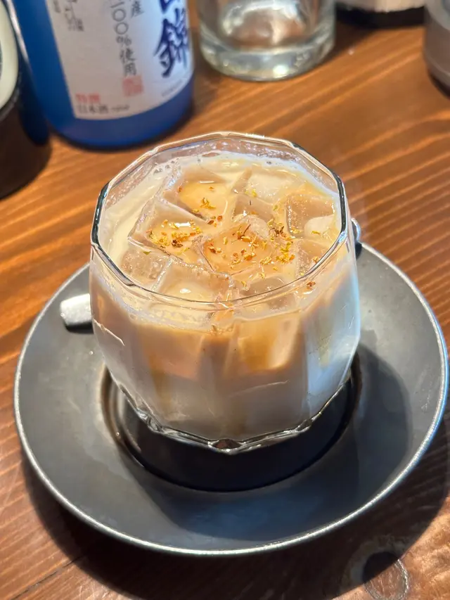 桂花蜜糖鮮奶咖啡