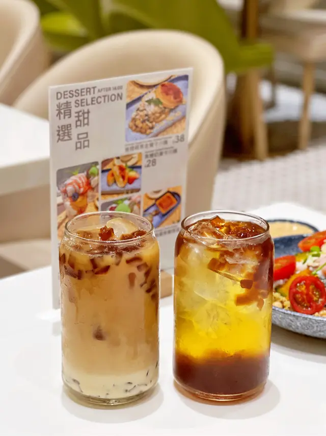 炭焙烏龍蒟蒻奶茶 & 蜂蜜蒟蒻綠茶