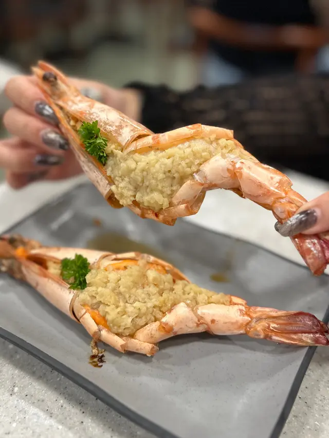 牛油開邊大花蝦