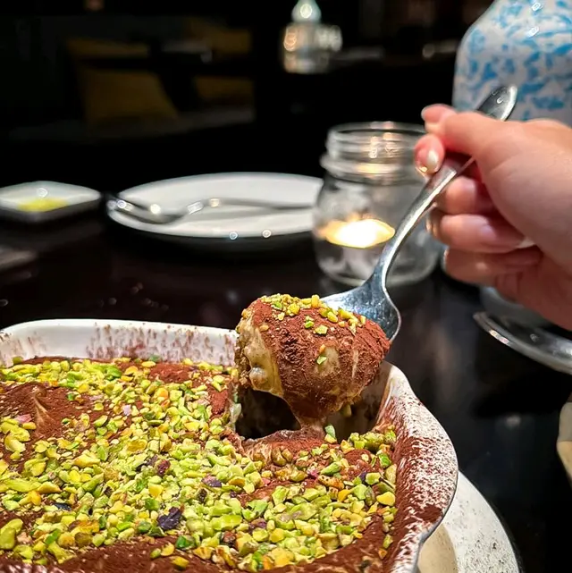Tableside Tiramisu with Bronte Pistachio 