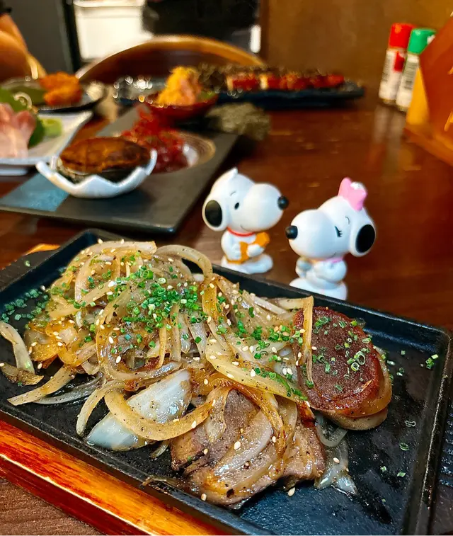 鐵板柚子蜜燒牛舌