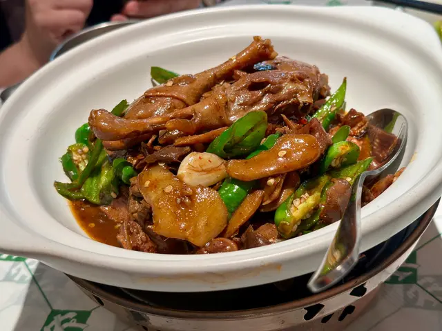 青椒燜老鴨（少油）